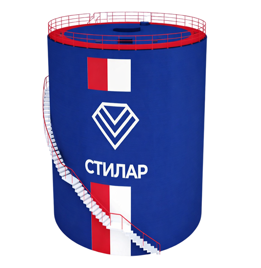 Цельносварной резервуар РВС для питьевой воды 40 м³ от завода-производителя